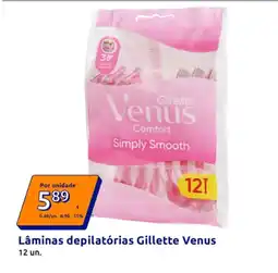 Action Lâminas depilatórias Gillette Venus promoção