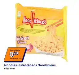 Action Noodles instantâneos Noodlicious promoção