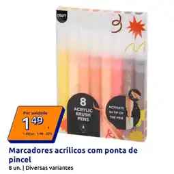 Action Marcadores acrílicos com ponta de pincel promoção