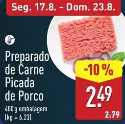 ALDI Preparado de Carne Picada de Porco promoção
