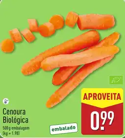 ALDI Cenoura Biológica promoção