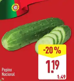ALDI Pepino Nacional promoção