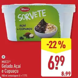 ALDI Mucci sorvete açaí e cupuaçu promoção