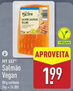 ALDI My Vay Salmão Vegan promoção