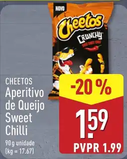 ALDI Cheetos Aperitivo de Queijo Sweet Chilli promoção