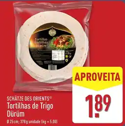 ALDI Schätze des Orients Tortilhas de Trigo Dürüm promoção