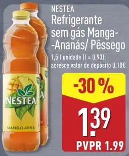 ALDI Nestea refrigerante sem gás manga-ananás/pêssego promoção