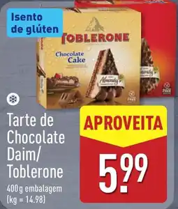 ALDI Tarte de Chocolate Daim/ Toblerone promoção