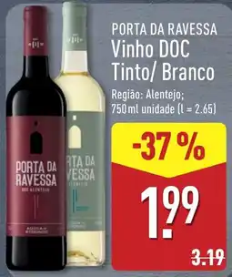 ALDI Porta da ravessa vinho doc tinto/branco promoção