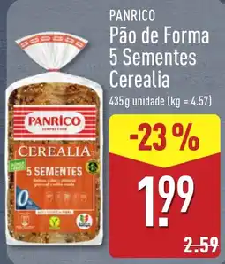 ALDI Panrico pão de forma 5 sementes cerealia promoção