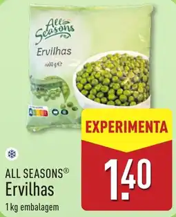 ALDI All Seasons Ervilhas promoção