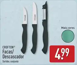 ALDI Crofton facas/ descascador promoção