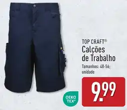 ALDI Top Craft calções de trabalho promoção