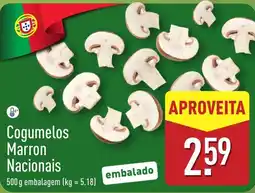ALDI Cogumelos Marron Nacionais promoção