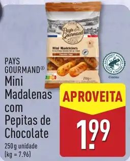 ALDI Pays Gourmand mini madalenas com pepitas de chocolate promoção