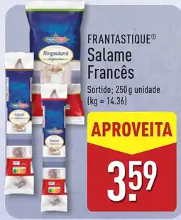 ALDI Frantastique salame francês promoção