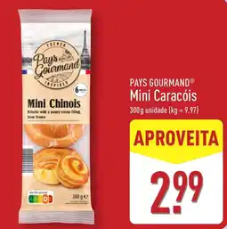 ALDI Pays Gourmand mini caracóis promoção