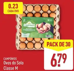 ALDI Campónios Ovos do Solo Classe M promoção