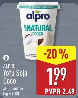 ALDI Alpro Yofu Soja Coco promoção