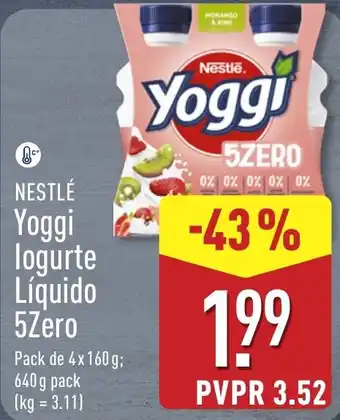 Nestlé yoggi logurte líquido 5zero