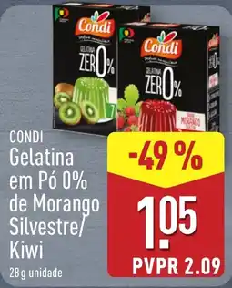 ALDI Condi Gelatina em Pó 0% de Morango Silvestre/Kiwi promoção