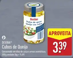 ALDI Devina Cubos de Queijo promoção