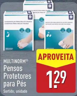 ALDI Multinorm pensos protetores para pés promoção