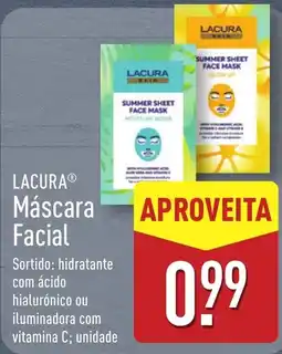 ALDI Lacura máscara facial promoção