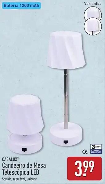 Candeeiro de Mesa Telescópica LED