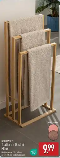ALDI Novitesse toalha de duche/mãos promoção