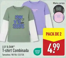 ALDI T-shirt combinada lily & dan promoção