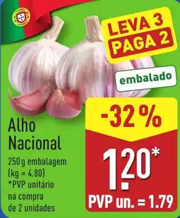 ALDI Alho Nacional promoção