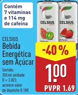 ALDI celsius bebida energética sem açúcar promoção