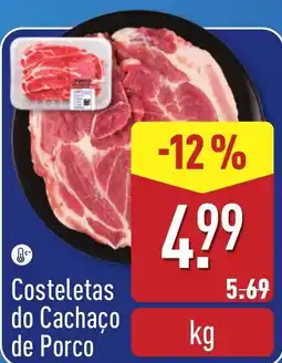 ALDI Costeletas do Cachaço de Porco promoção