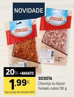Coviran Sicosta chouriço ou bacon fumado cubos promoção