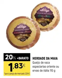 Coviran herdade da maia queijo de vaca especiarias oriente ou ervas de itália promoção