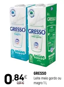 Coviran Gresso leite meio gordo ou magro promoção