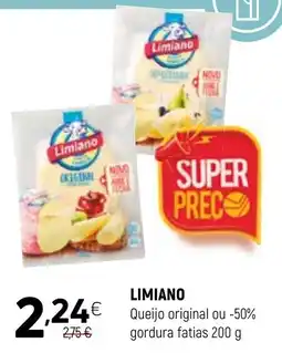 Coviran Limiano queijo original ou -50% gordura fatias promoção