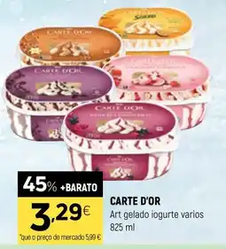Coviran carte d'or art gelado iogurte varios promoção