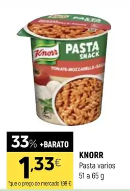 Coviran Knorr Pasta varios promoção