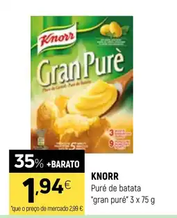 Coviran Knorr puré de batata promoção