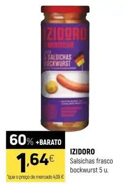 Coviran Izidoro salsichas frasco bockwurst 5 u. promoção