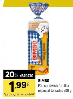 Coviran Bimbo pão sandwich familiar especial torradas promoção