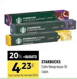 Coviran starbucks cafe nespresso 10 caps. promoção