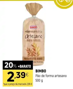 Coviran Bimbo pão de forma artesano promoção
