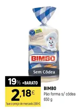Coviran Bimbo pão forma s/ côdea promoção