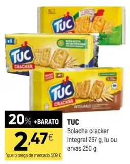 Coviran Tuc bolacha cracker integral promoção