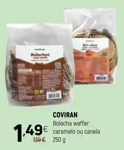 Coviran Coviran bolacha waffer caramelo ou canela promoção
