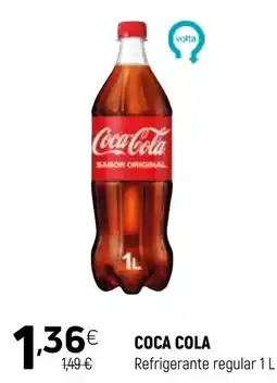 Coviran Coca Cola Refrigerante regular 1 L promoção