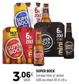 Coviran super bock cerveja mini s/ álcool promoção